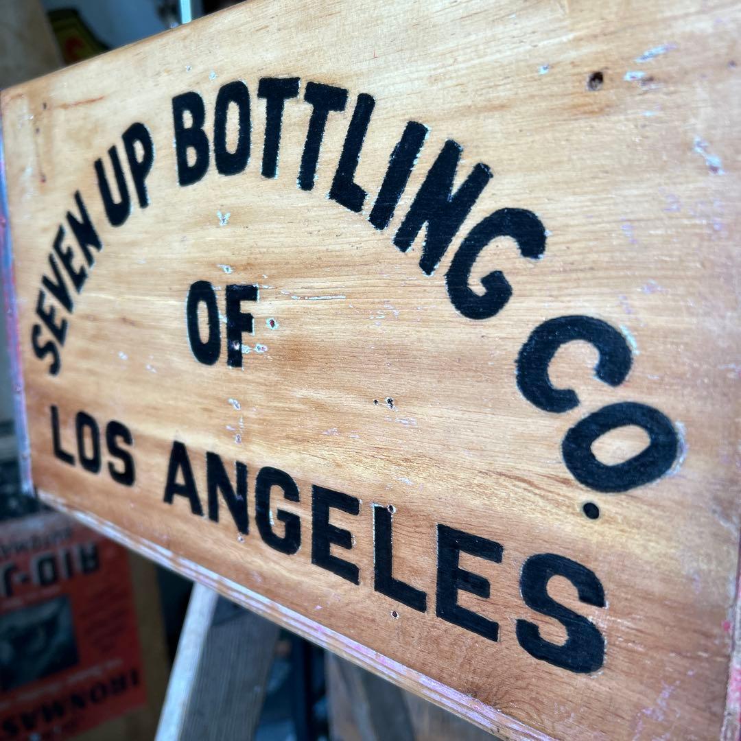 【訳あり】U.S.A ヴィンテージ 7up 木箱 セブンアップ ウッドボックス