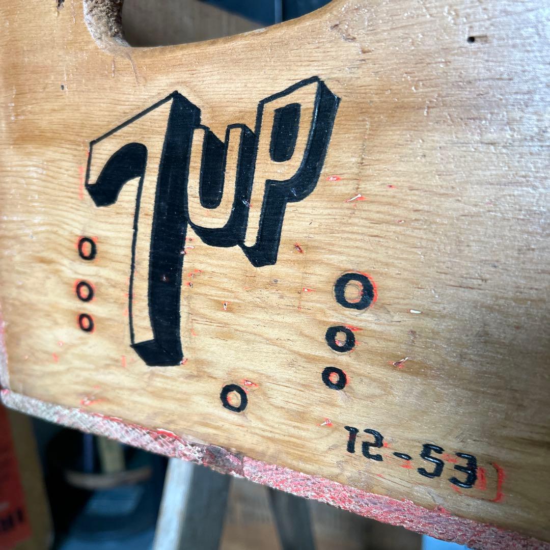 【訳あり】U.S.A ヴィンテージ 7up 木箱 セブンアップ ウッドボックス