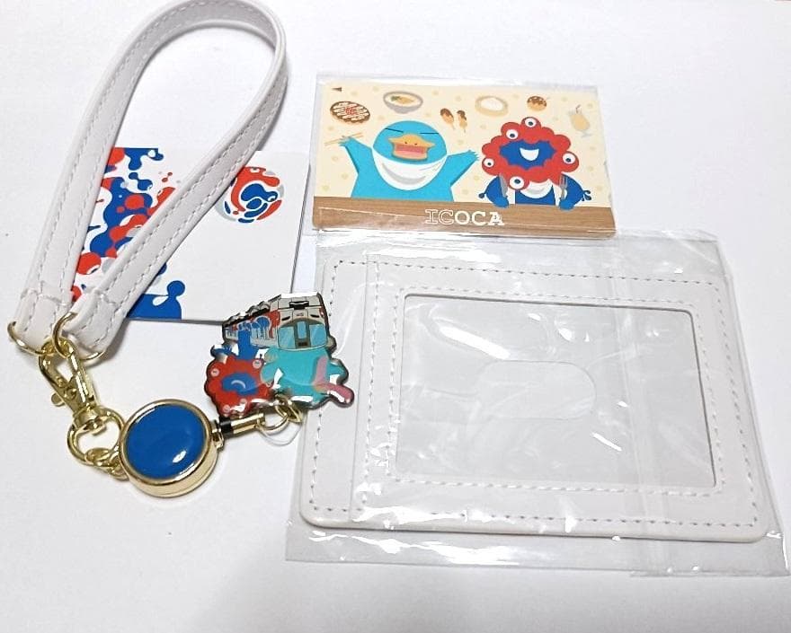 【希少・未開封】E．新品ミャクミャクICOCA合皮パスケース付き