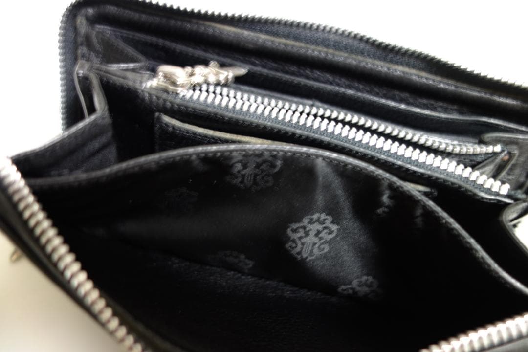 クロムハーツ REC F ジップ #2 プレーン スクロールラベル ウォレット