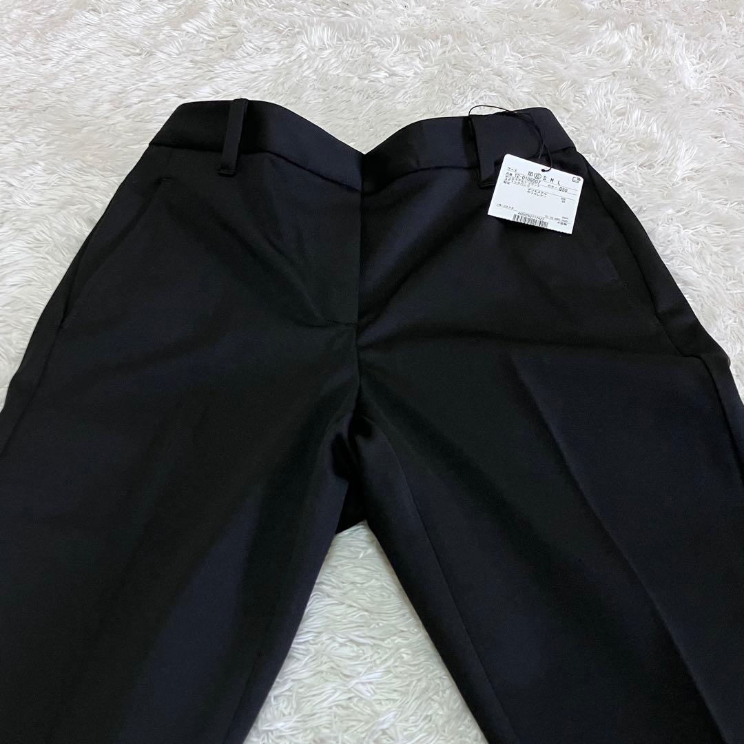 新品 未使用 プラステ ノーカラージャケット パンツスーツ セットアップ 黒