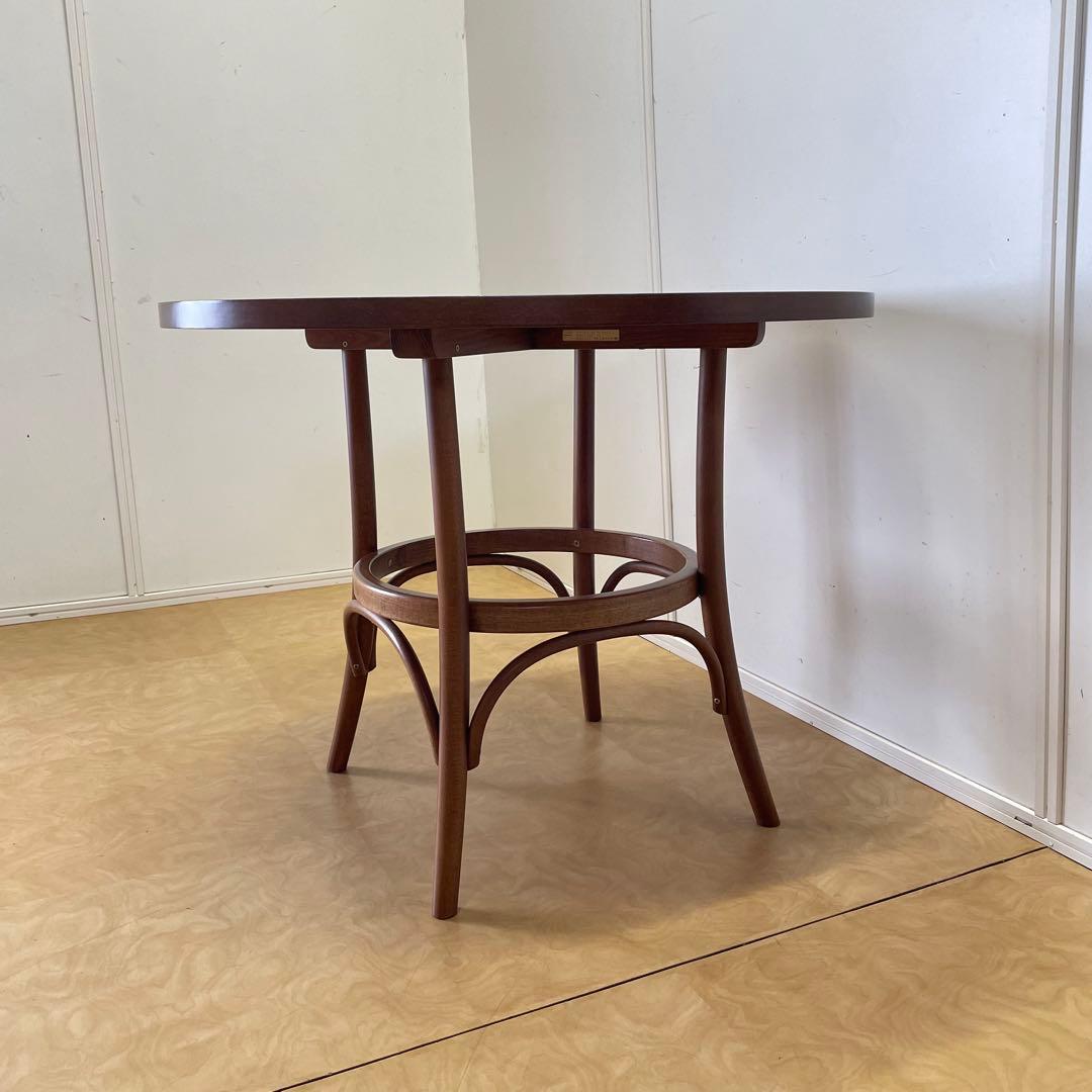 フランスベッド TON ダイニングテーブル 丸テーブル 曲木 アンティーク