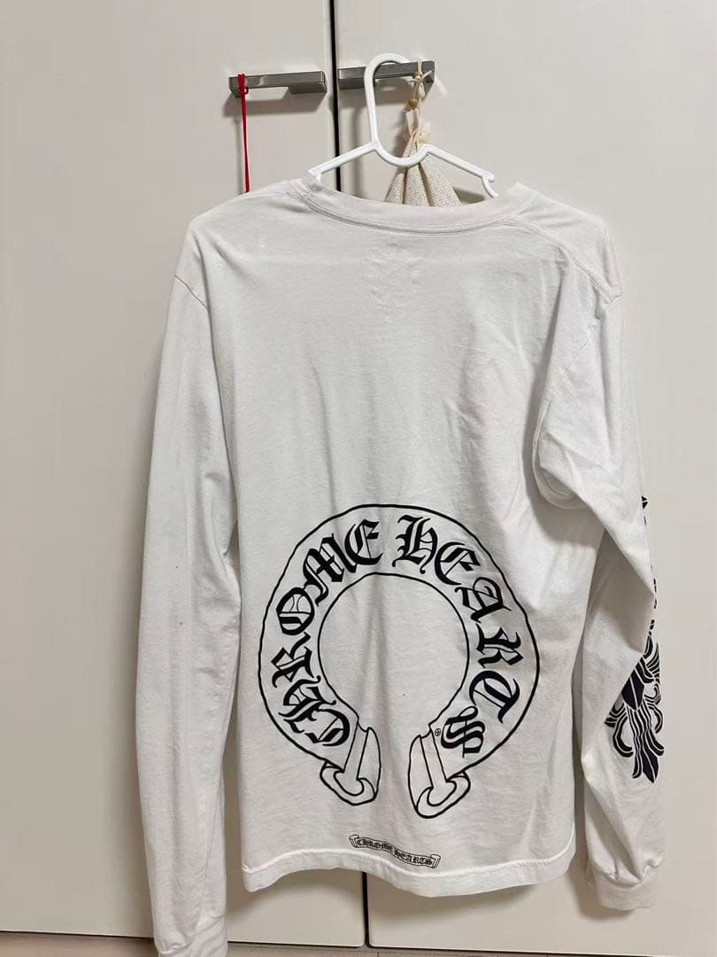 正規品！CHROME HEARTS ホワイト長袖シャツ