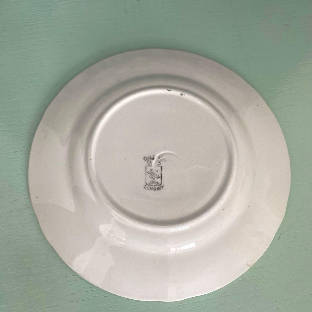 フランスアンティークLongwy ロンウィ プレートチェリー【B】