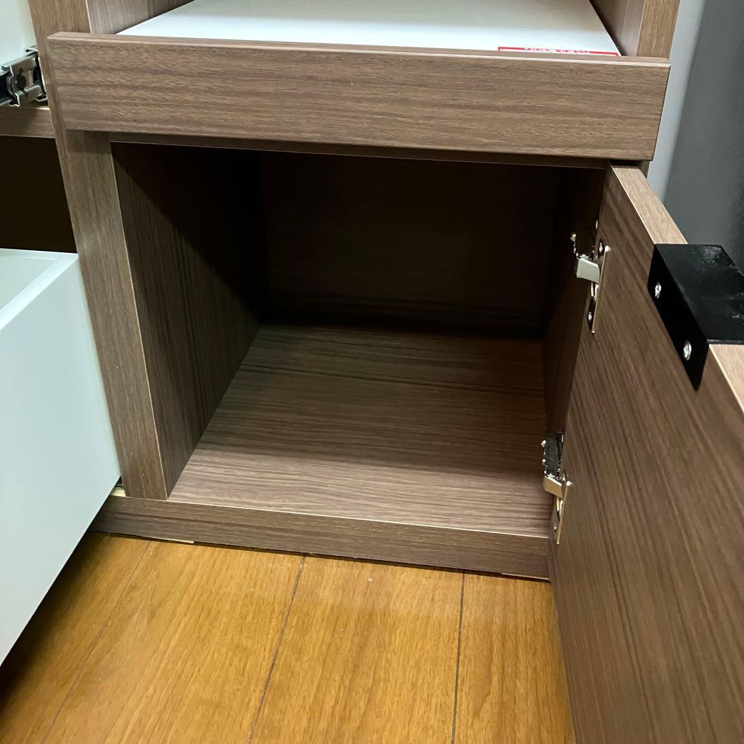 ニトリ キッチンボード食器棚 エトナ ミドルブラウン 送料込み即日発送