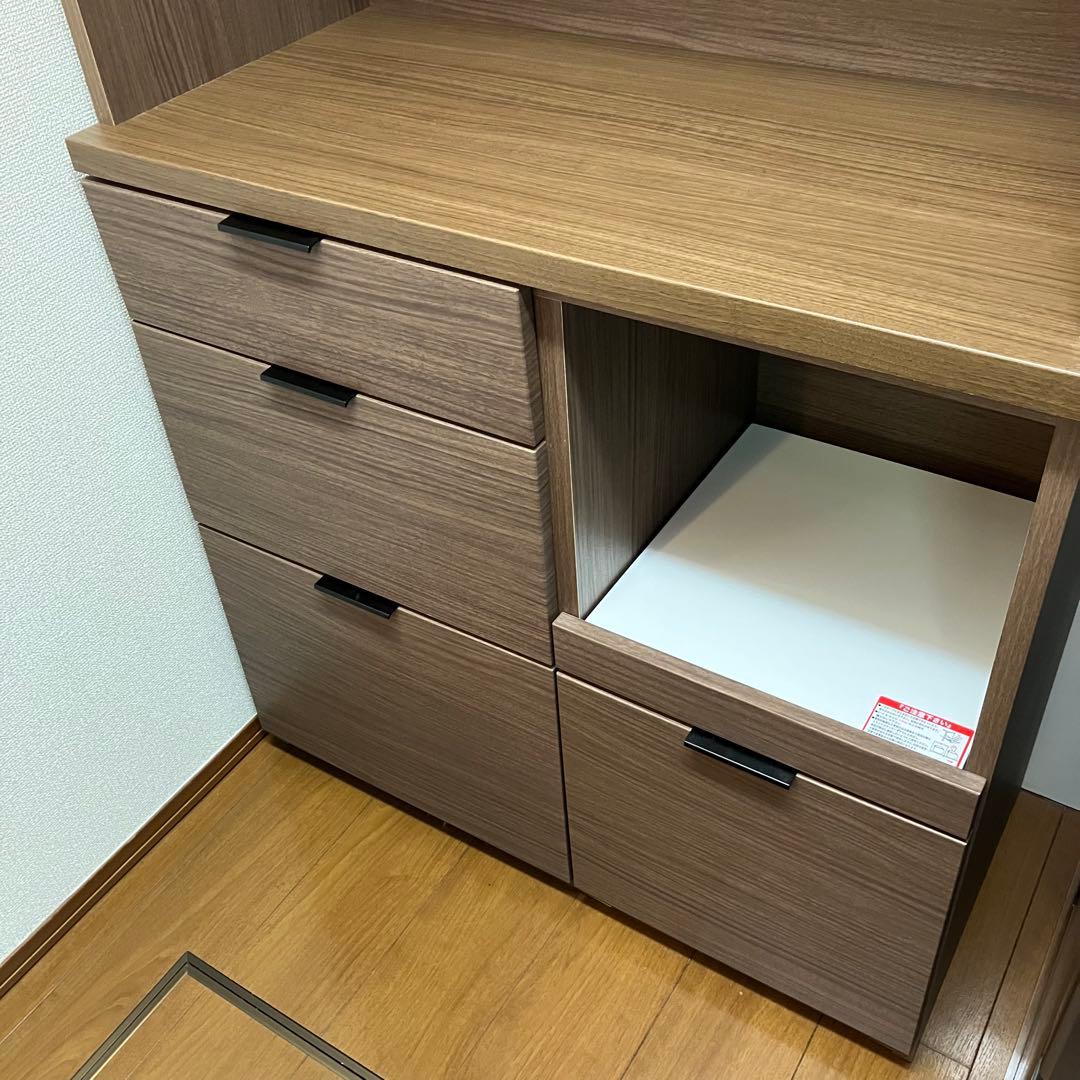 ニトリ キッチンボード食器棚 エトナ ミドルブラウン 送料込み即日発送