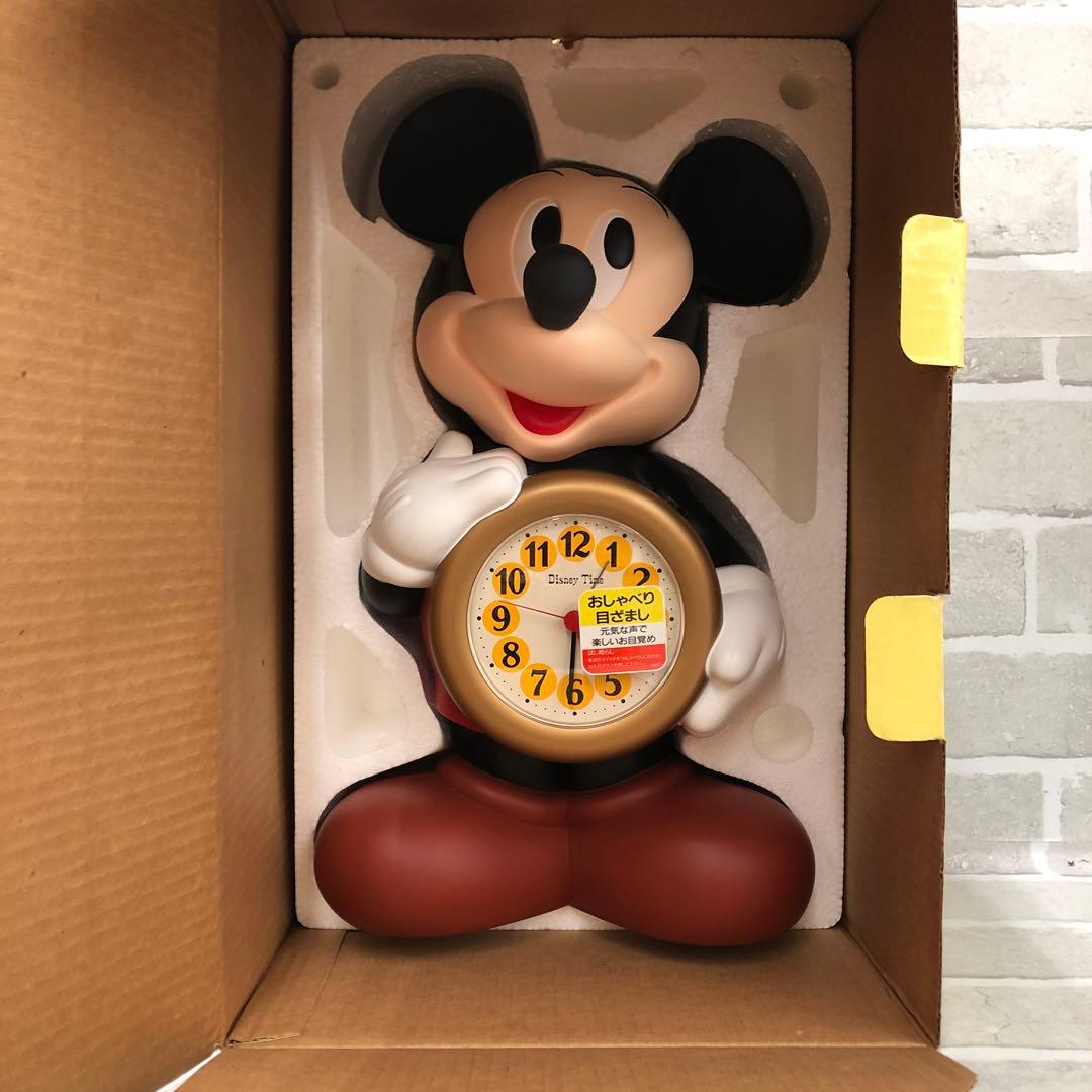 F764 Disney Time ミッキー 目覚まし時計　喋る時計