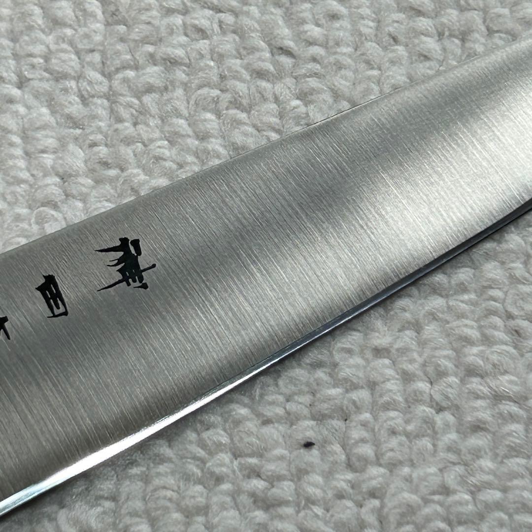 新品未使用品　神田作　ツバ付き牛刀　ステンレスモリブデン鋼　180㎜　手砥本刃付