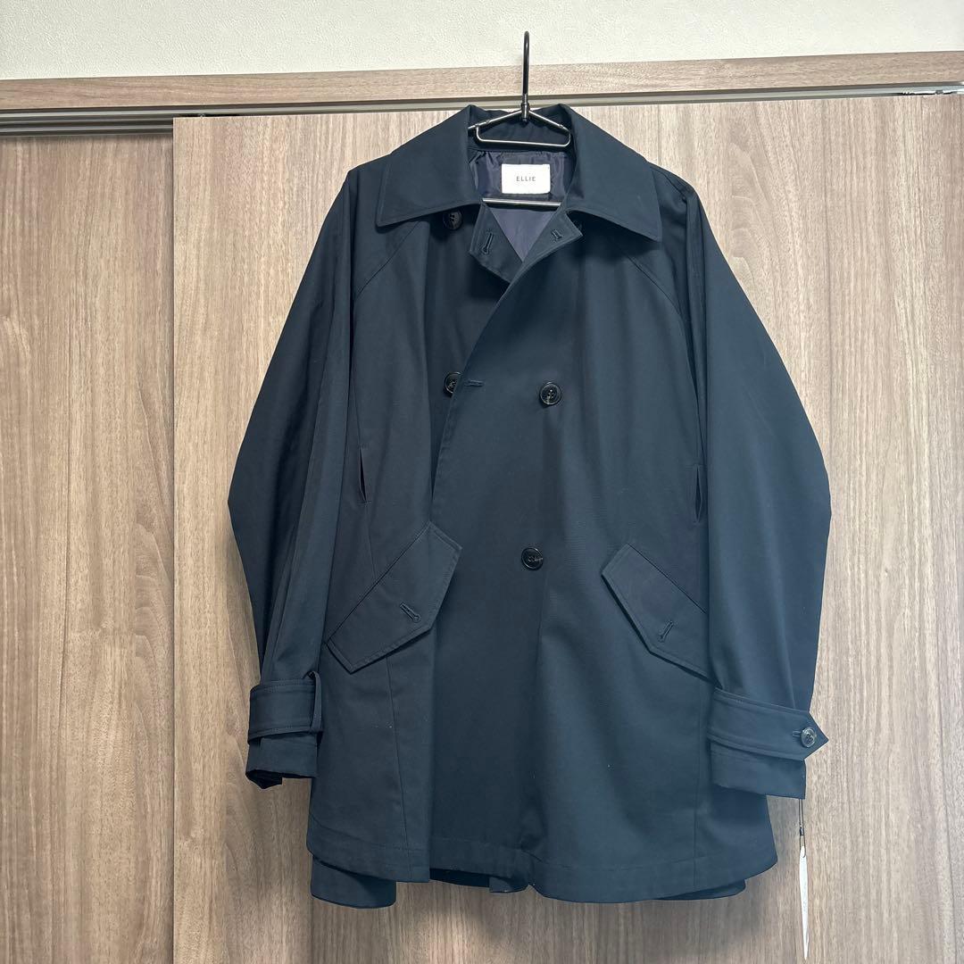 【ELLIE】ケープトレンチコート NAVY