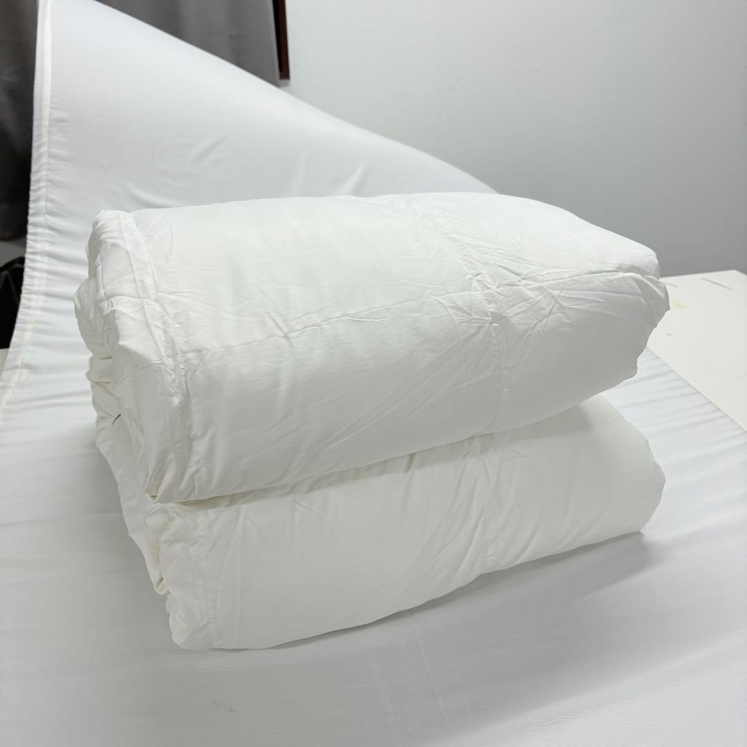 31開封済み　羽毛布団　セミダブル　掛け布団　100％羽毛1.4kg　RDS認証