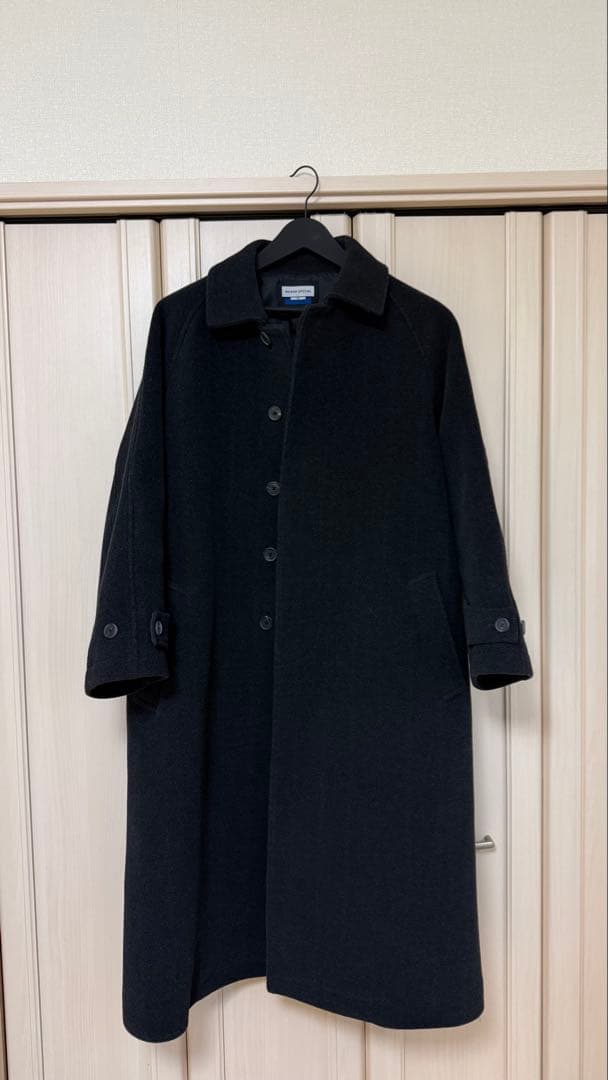 MAISON SPECIAL ステンカラーコート　ブラック　00サイズ　140s