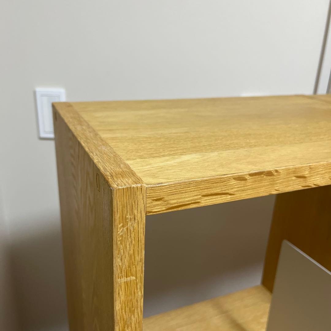 無印良品　スタッキングシェルフ　【ブックエンド付き】　2列×3段