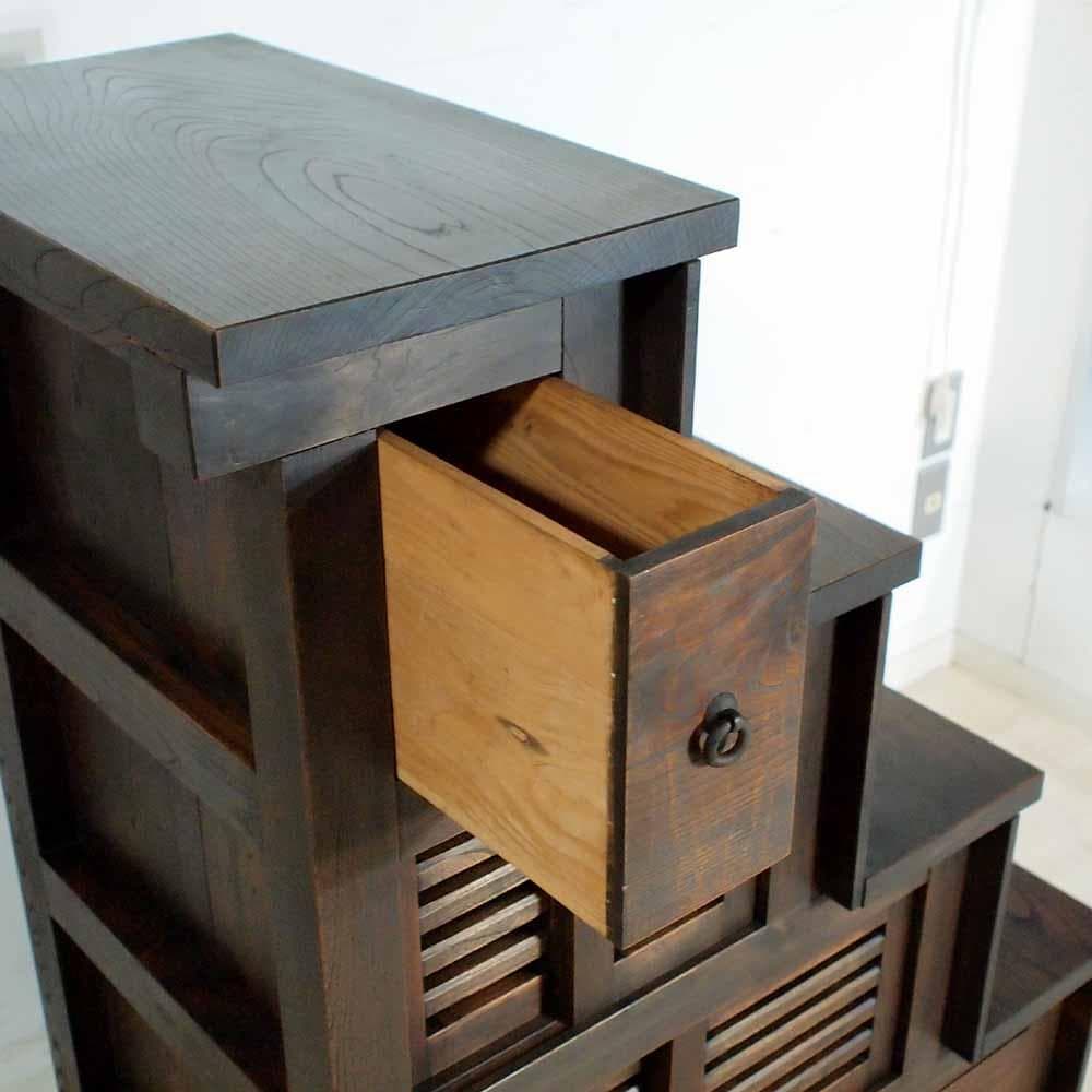 ジャパンヴィンテージ 階段箪笥 古家具 古民家 ZR24361