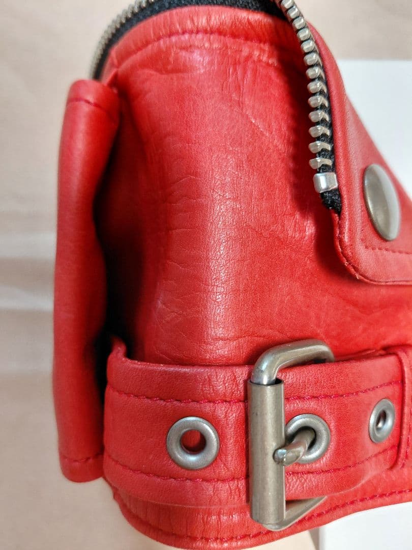 beautiful proposed 赤いレザー 三つ折りミニ　財布