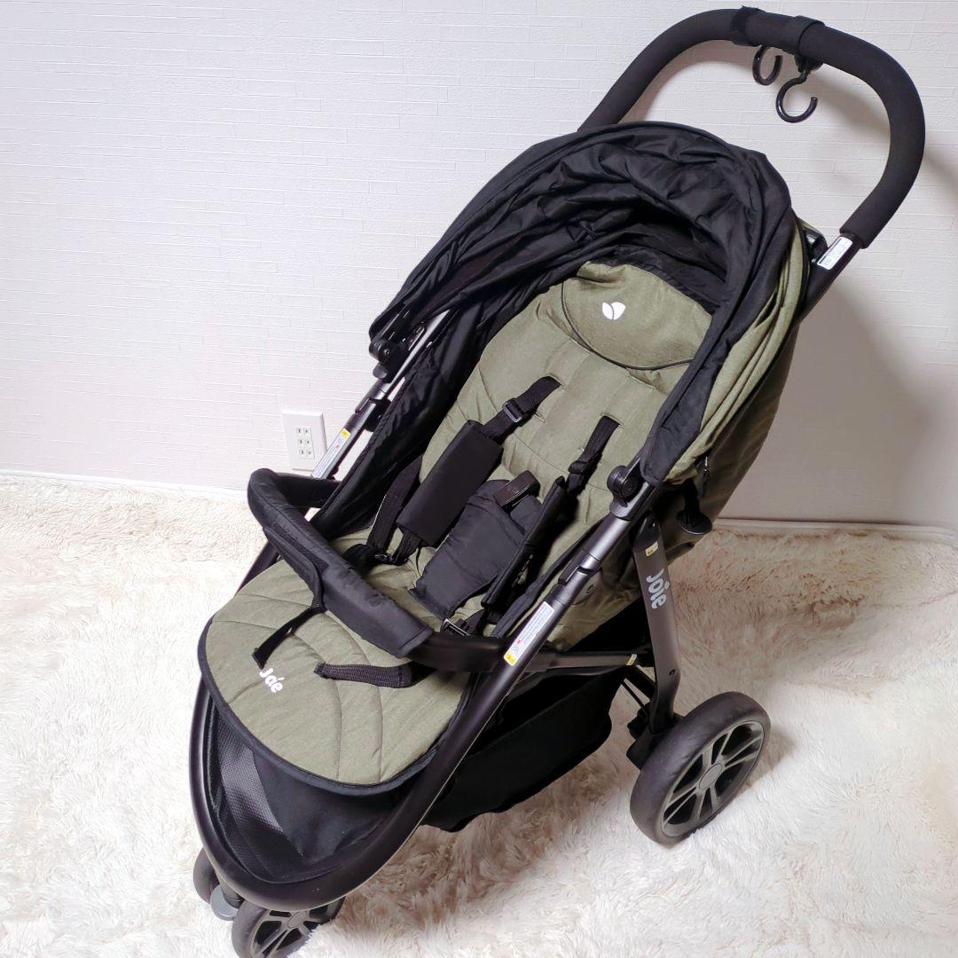 【美品】Joie ベビーカー LiteTrax(ライトトラックス) オリーブ