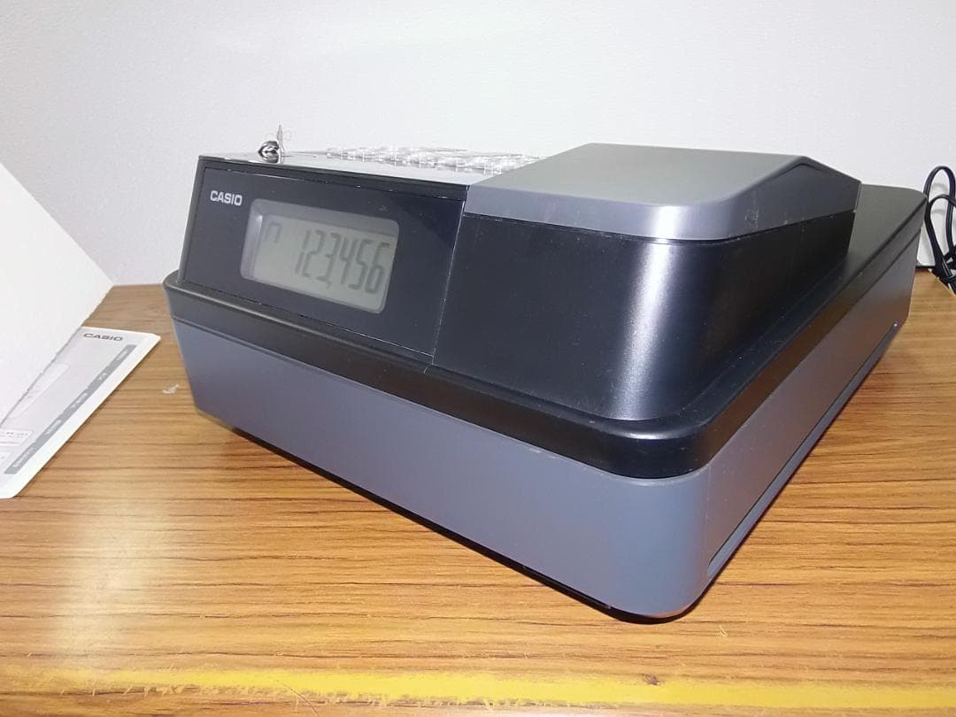 人気の黒1/25インボイスレジスター簡単レジ4部門CASIOカシオ　SE-G2