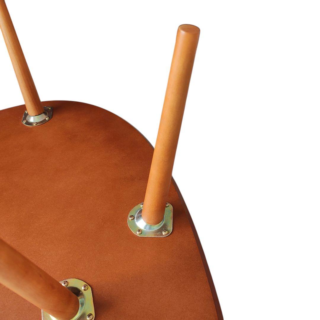 ローテーブル　リーフ　葉型　木製　センターテーブル