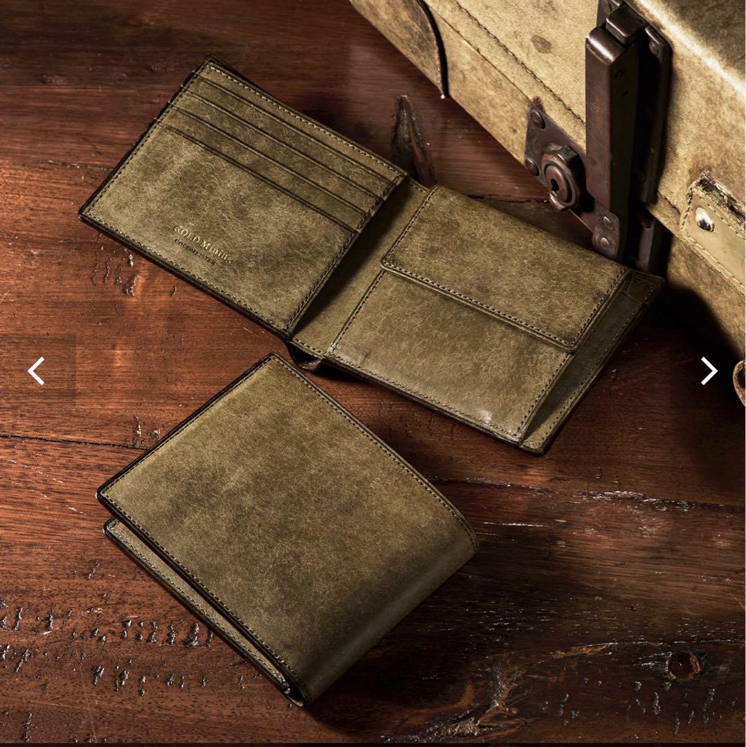 【新品未使用】ココマイスター GOLD Mining グリージョ 二つ折り財布