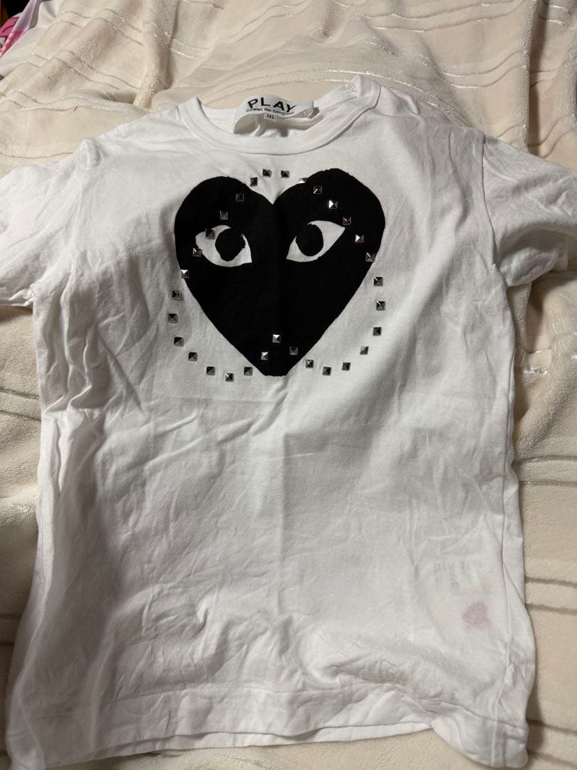 PLAY COMME des GARÇONS スタッズTシャツ xxs