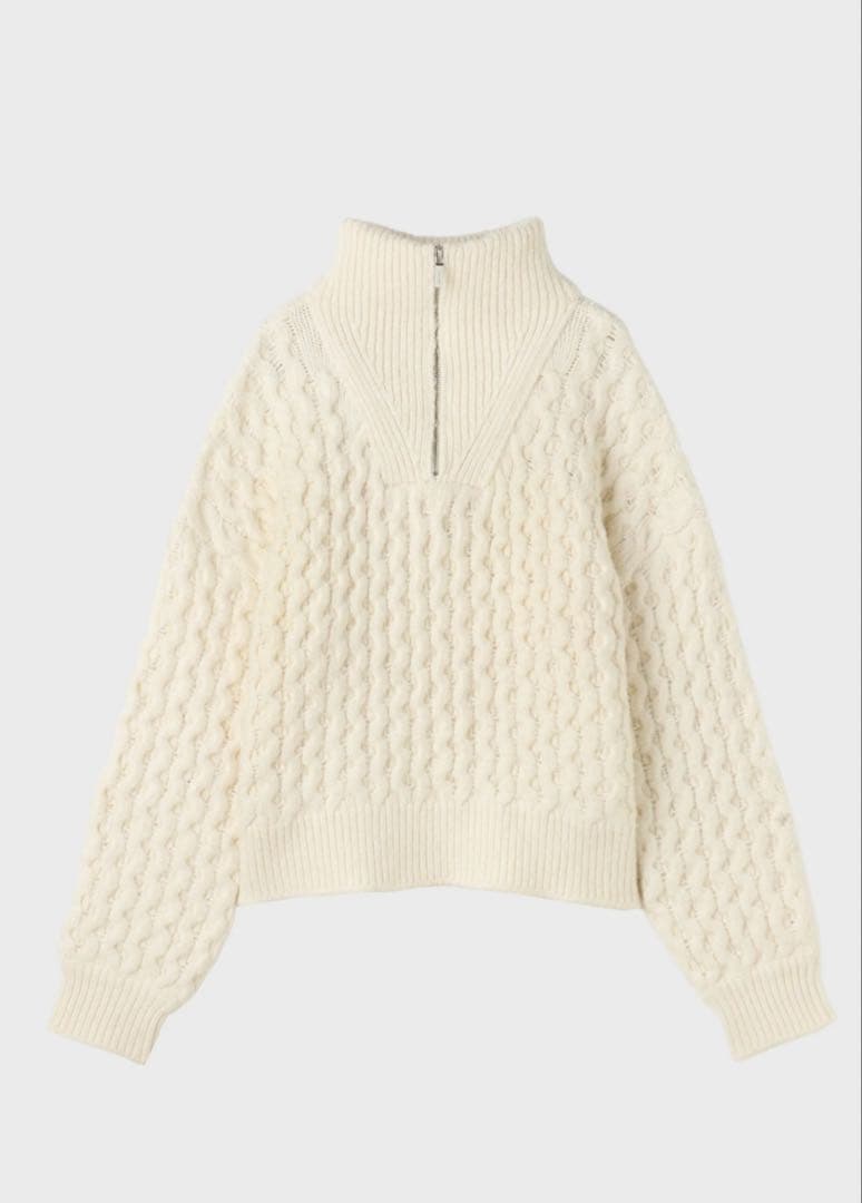 THE TOE Schilder Zip Knit ケーブルジップニット