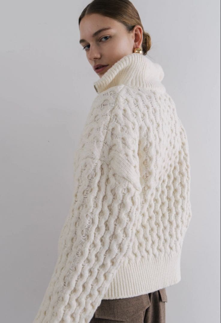 THE TOE Schilder Zip Knit ケーブルジップニット