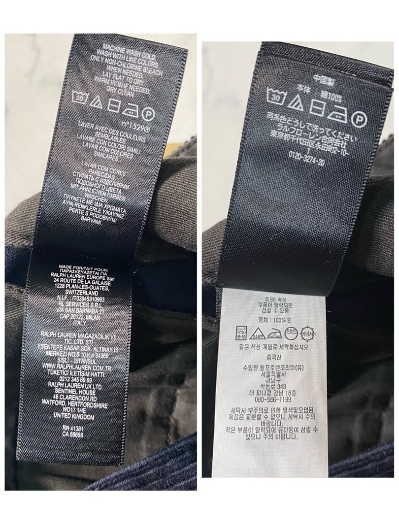 【新品未使用】　ダブルアールエル ラルフローレン　コーデュロイパンツ　タグ付き