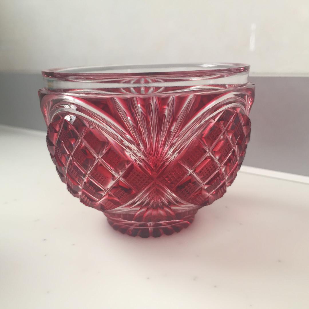 〈値下げ〉島津薩摩切子 蝶々