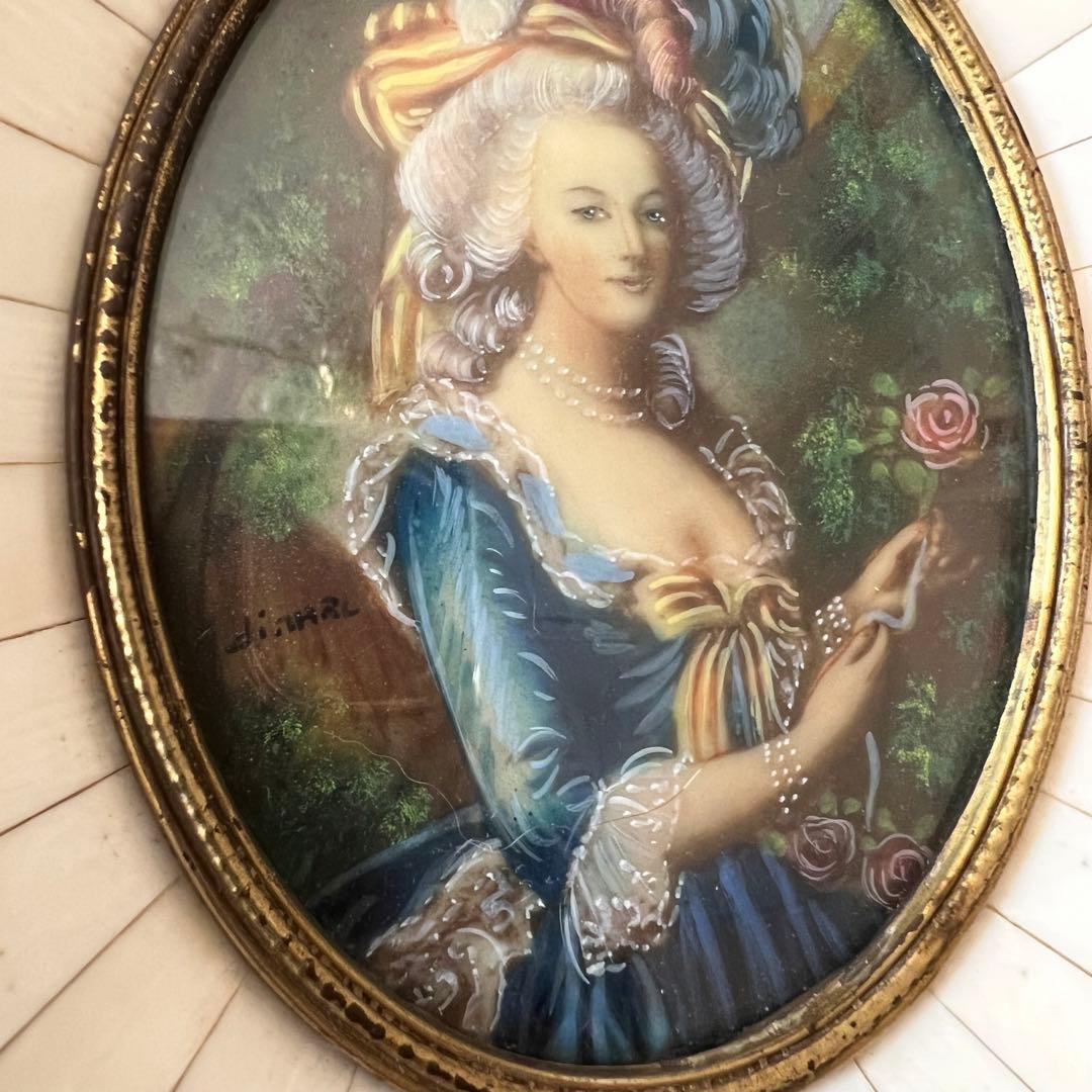 フランス　アンティーク♡ マリー　アントワネット　ミニチュアール　肖像画