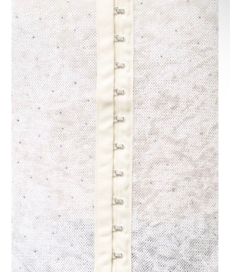 2WAYシアーベロアホックデザイントップス