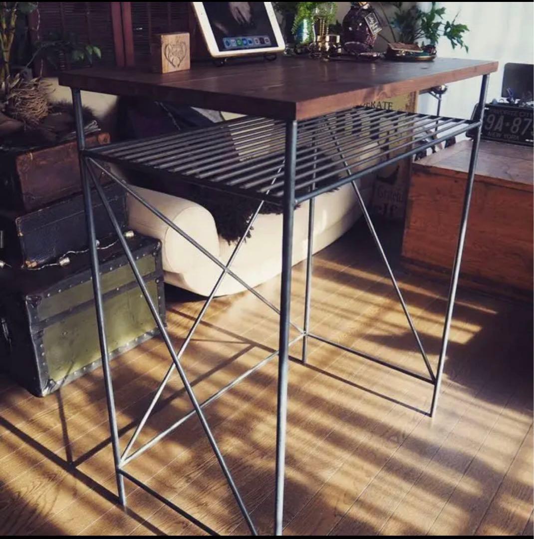 デスク　テーブル　ラック　アイアン家具　ハンドメイド　オーダーメイド　男前
