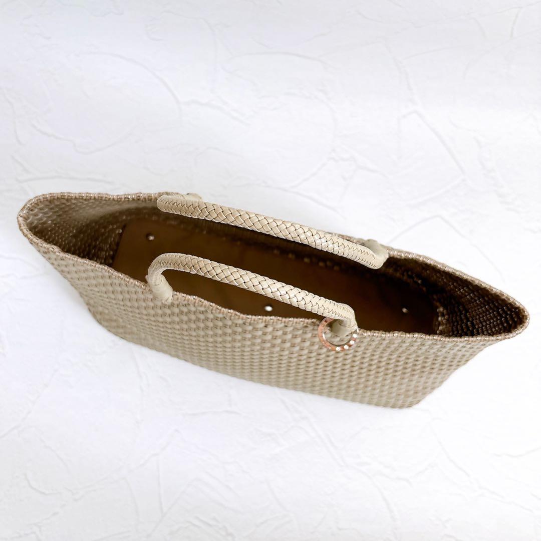 美品 ANTEPRIMA イントレッチオ トートバッグ グレージュ 大容量 A4