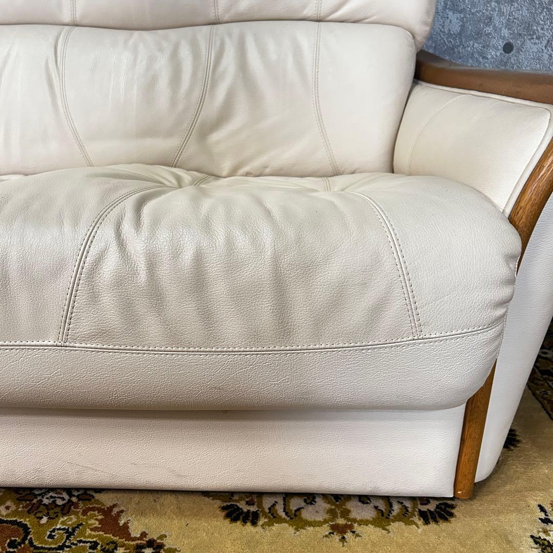 ꧁浜本工芸 HAMAMOTO꧂2-3人掛けレザーソファ インテリア リビング