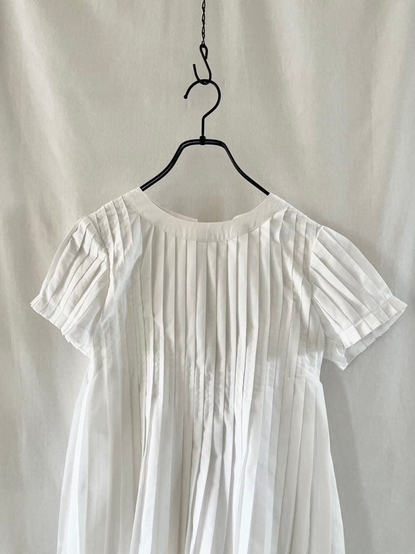 【美品】sacai サカイ バックスタイル デザイン プリーツ ブラウス