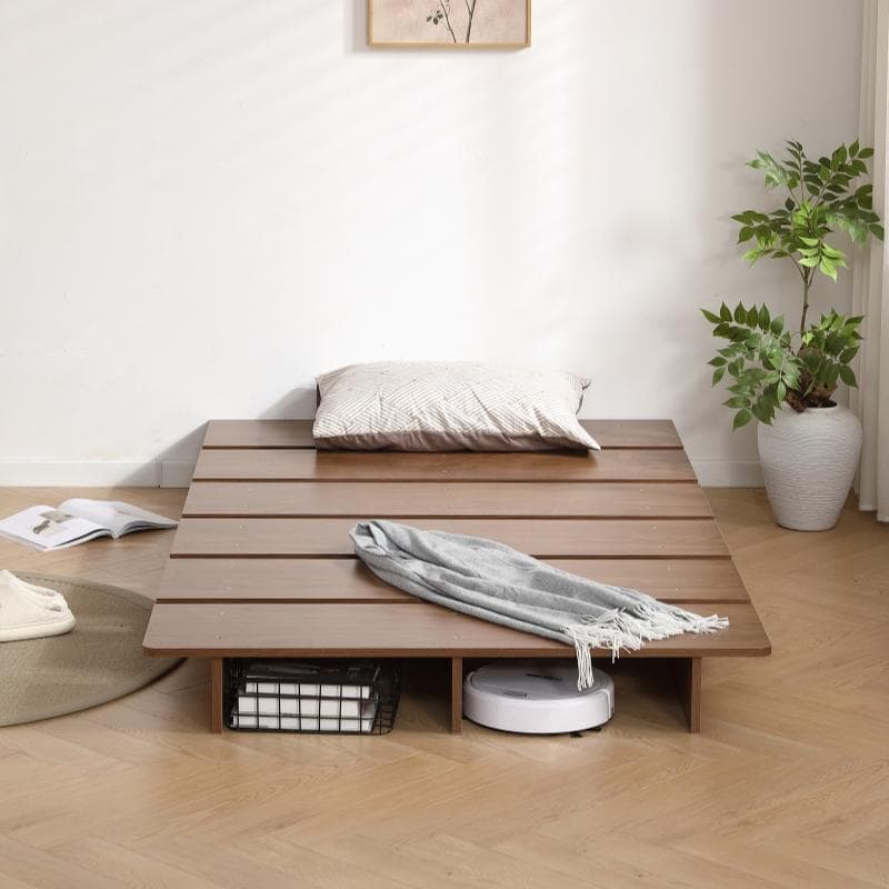 【SD・幅140cm】ベッドフレーム すのこベッドおしゃれ 一人暮し BROWN