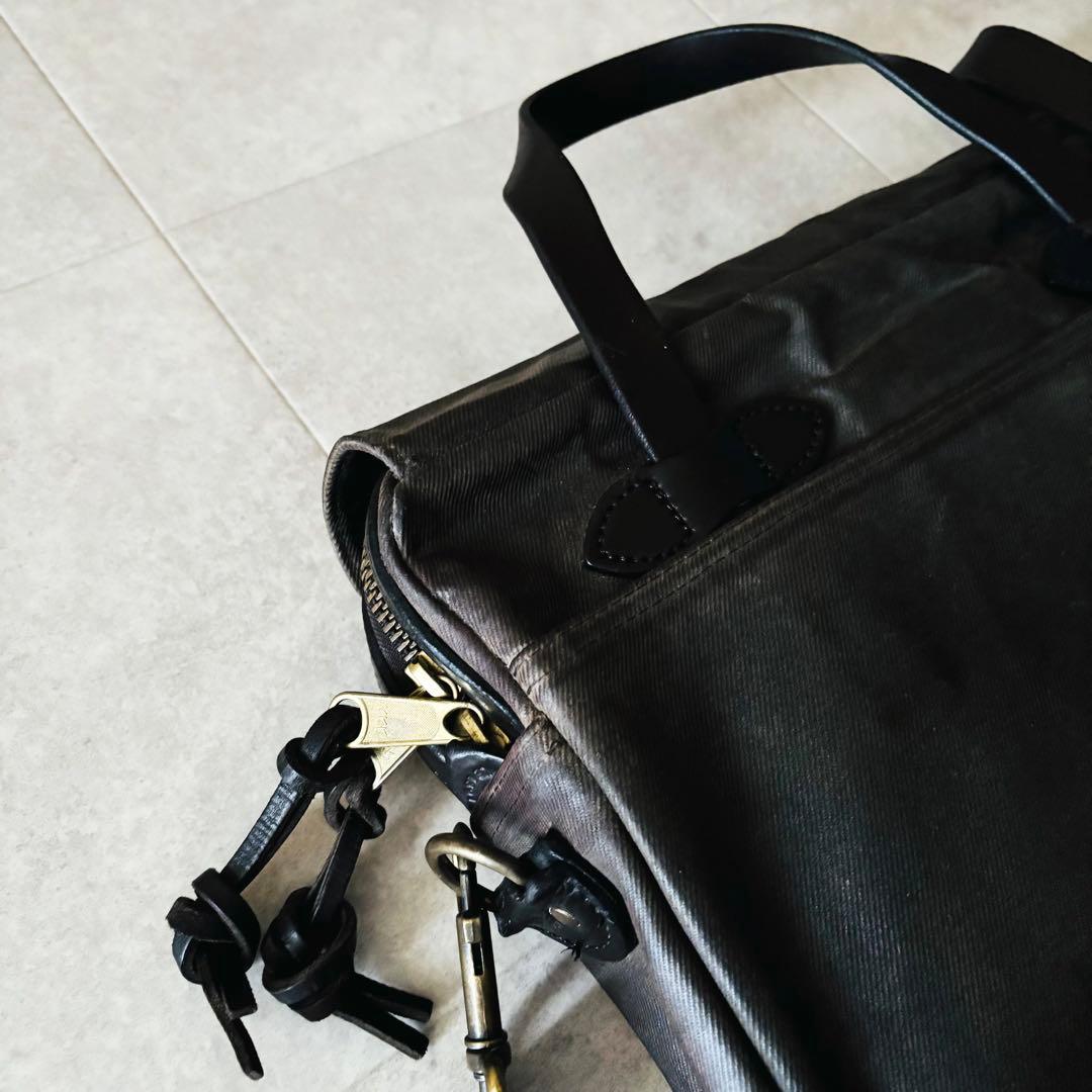 フィルソン　ラギッドツイル　オリジナルブリーフケース　オッターグリーン　USA製