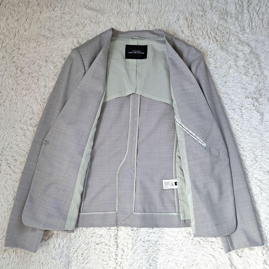 タグ有 グリーンレーベルリラクシング カチリラ セットアップ パンツスーツ 40