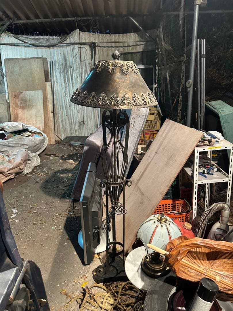 ヴィンテージ アイアンベース 1灯式 フロアスタンド/フロアランプ/