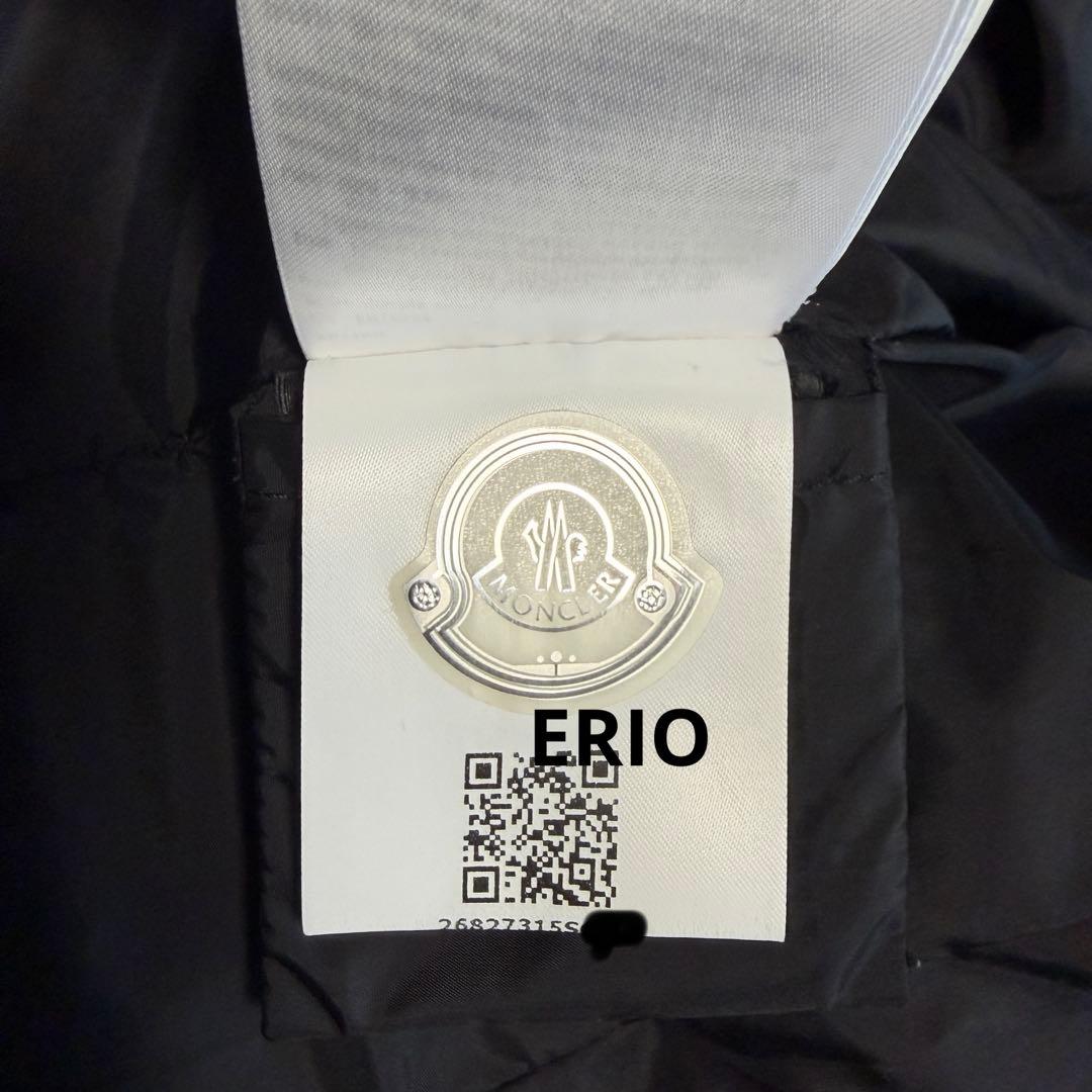 【美品】MONCLER フラメッテ ダウンコート ブラック サイズ1