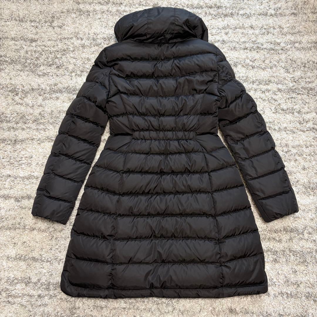 【美品】MONCLER フラメッテ ダウンコート ブラック サイズ1