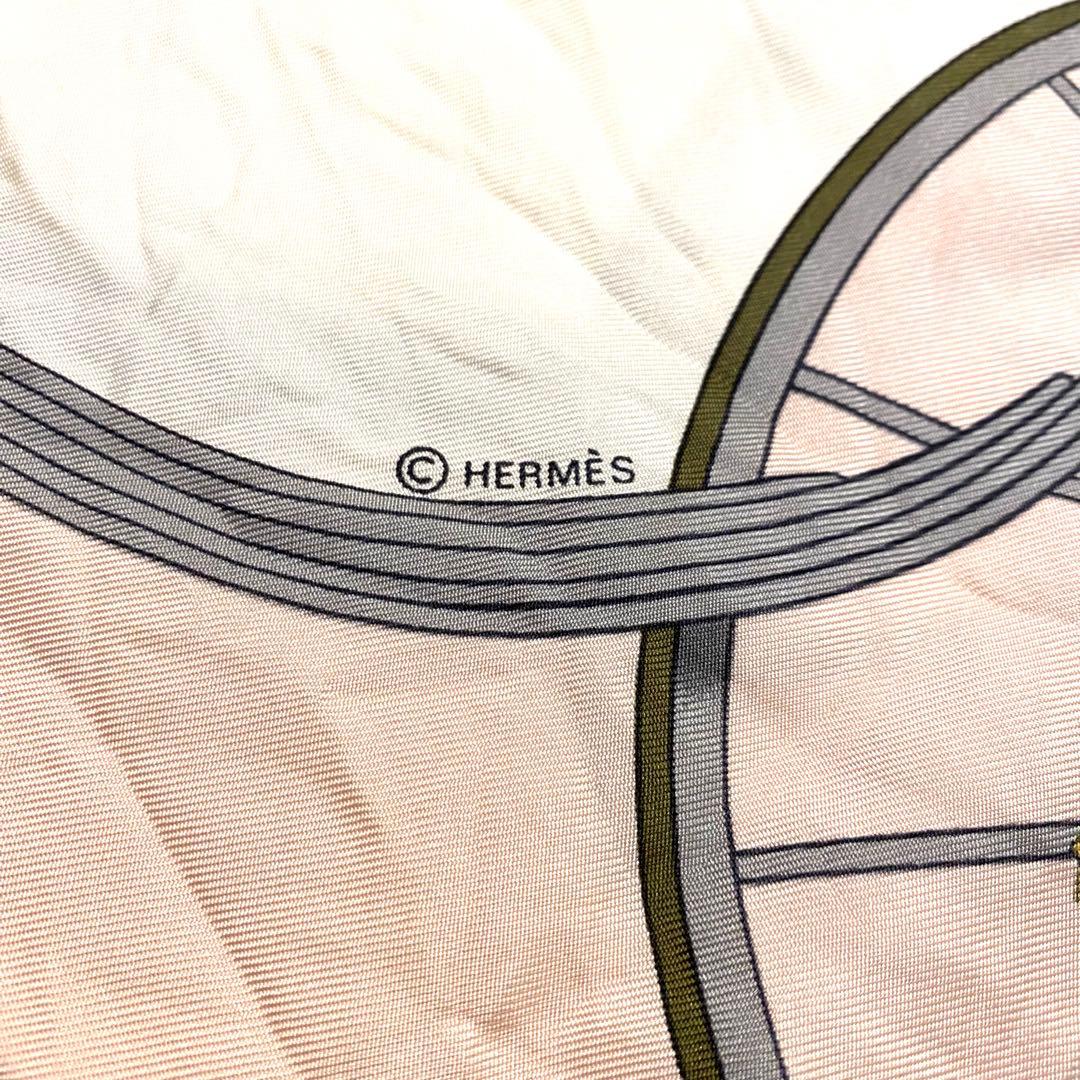 HERMES カレ90 大判 スカーフ ピンク エルメス