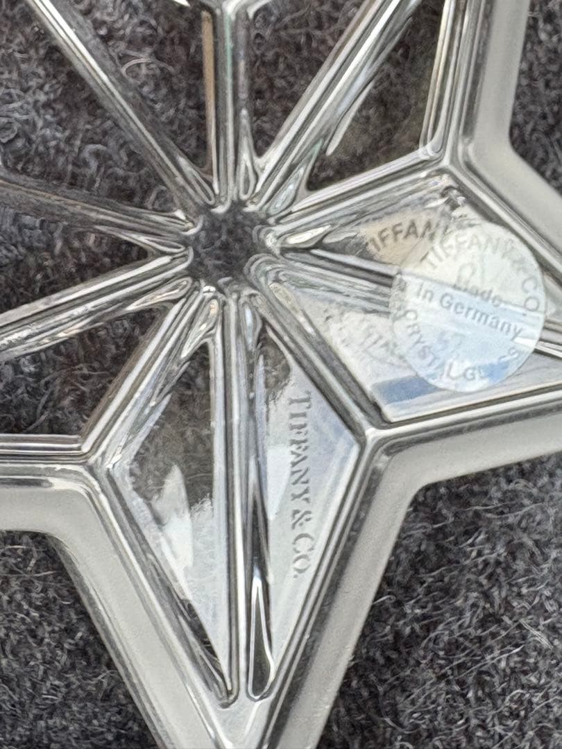 Tiffany & Co. クリスタル星型オーナメント
