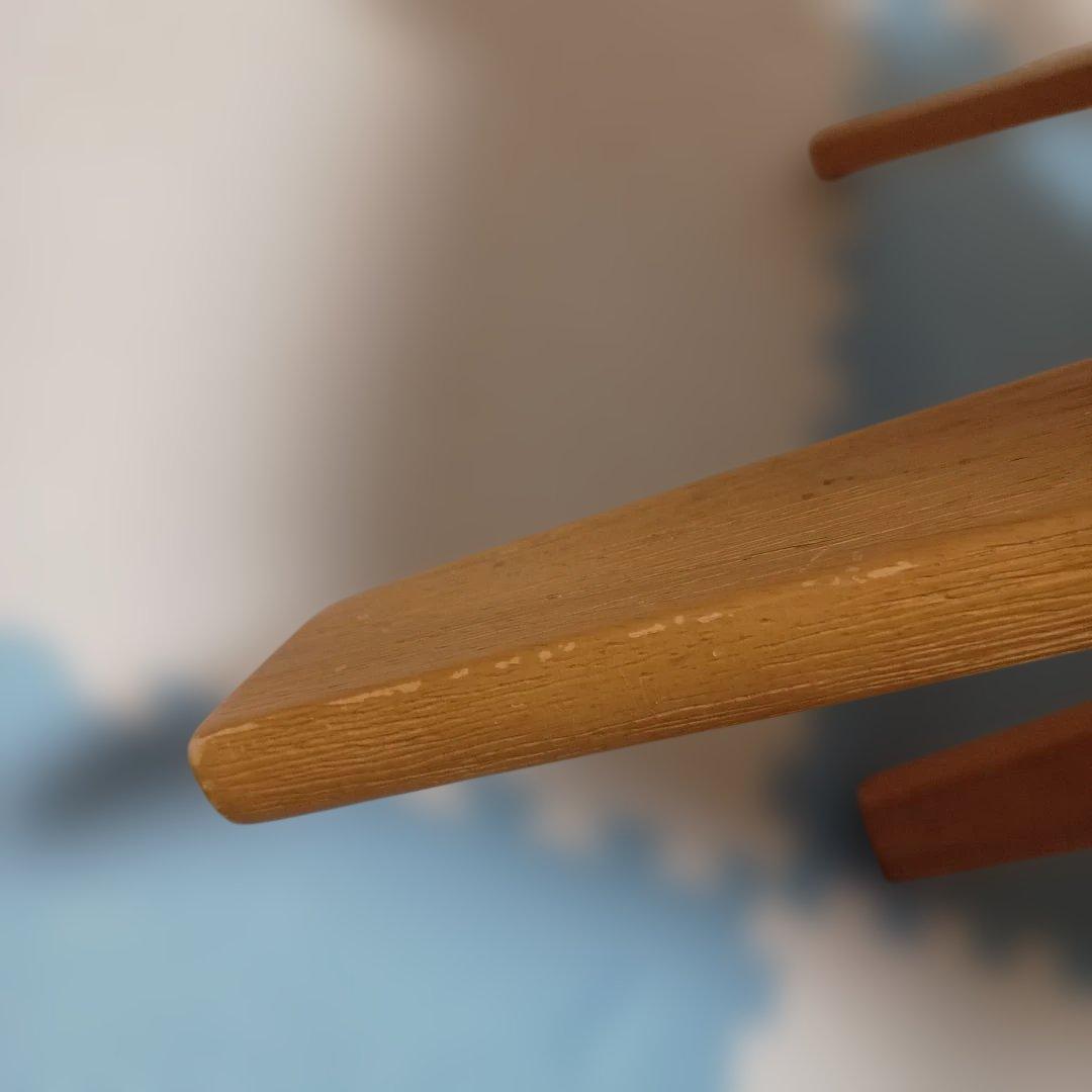 マナベインテリアハーツ 肘掛け付き回転イス チェアー 木製椅子 レザー 介護看護