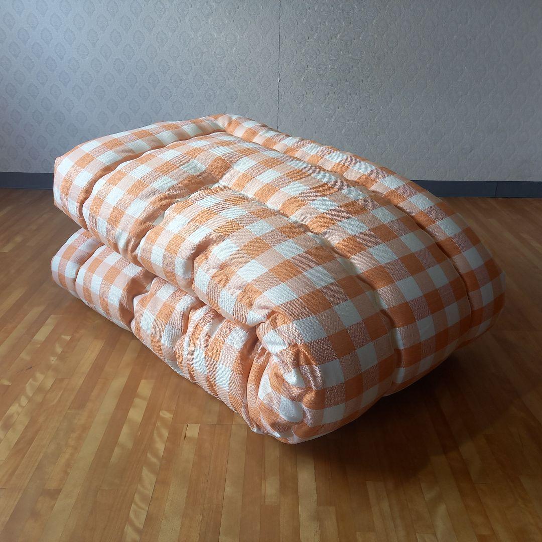 厚掛け 超撥水加工 こたつ布団 超大判長方形 清潔 安心 日本製 オレンジ