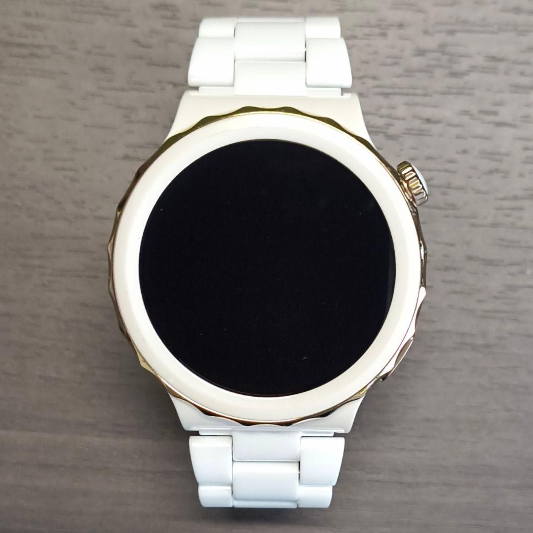 HUAWEI WATCH GT3Pro エレガントモデル ホワイト×ゴールド