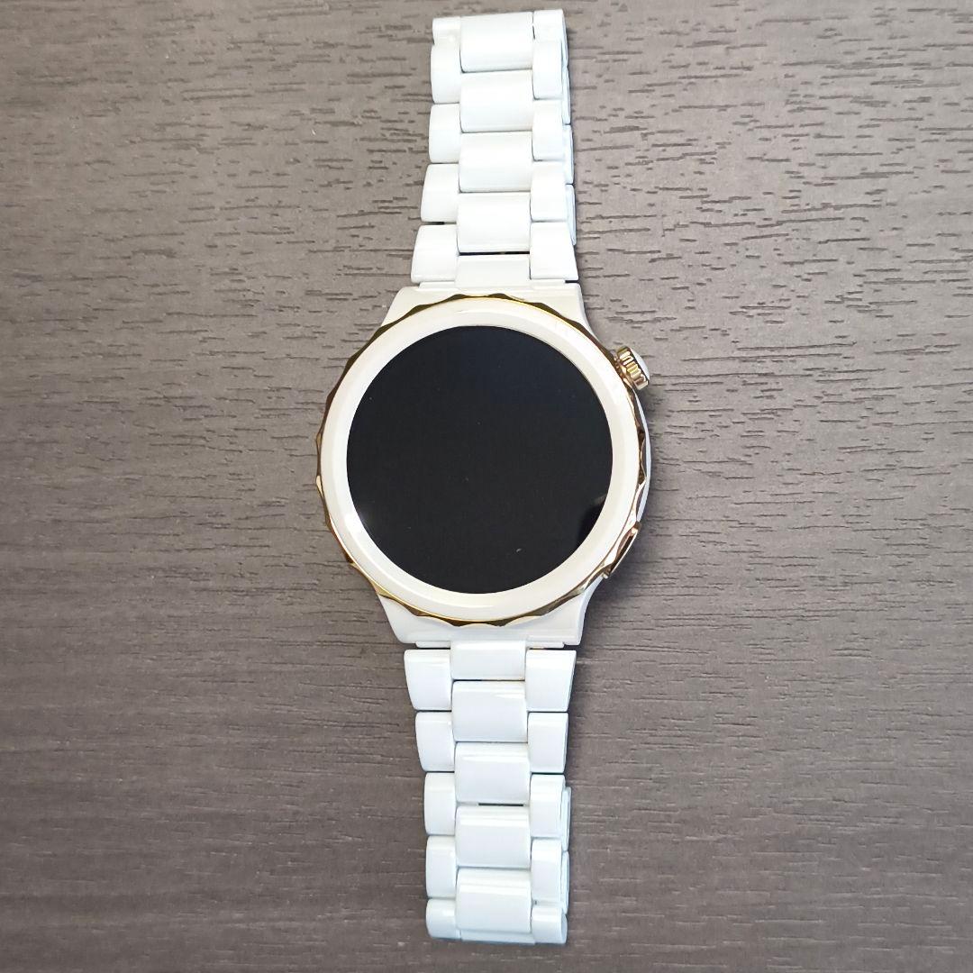 HUAWEI WATCH GT3Pro エレガントモデル ホワイト×ゴールド