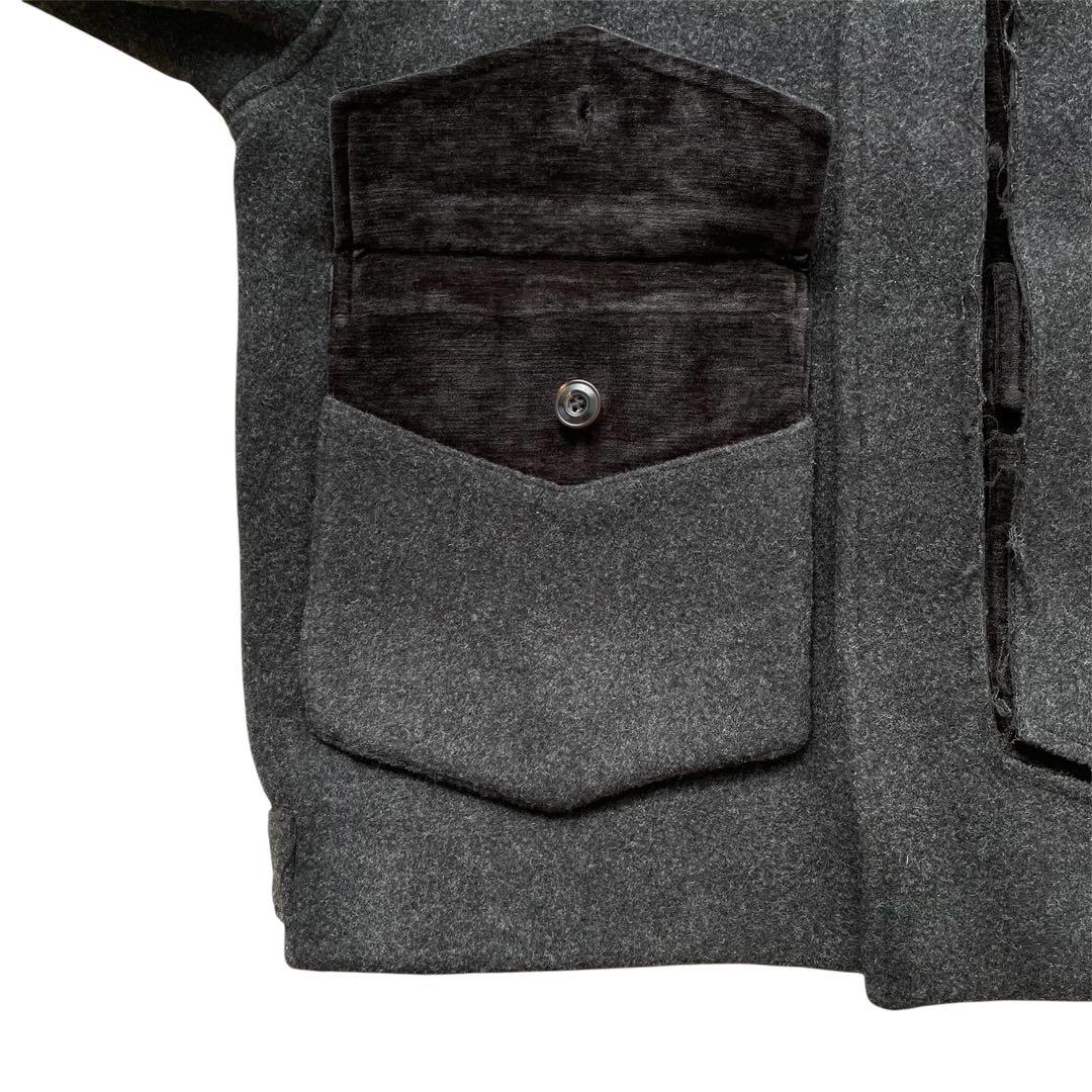 ジャケット・アウター FW2025 NULLUS PEELED OFF JACKET GREY 1