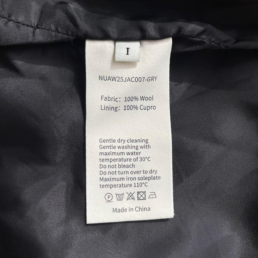 ジャケット・アウター FW2025 NULLUS PEELED OFF JACKET GREY 1