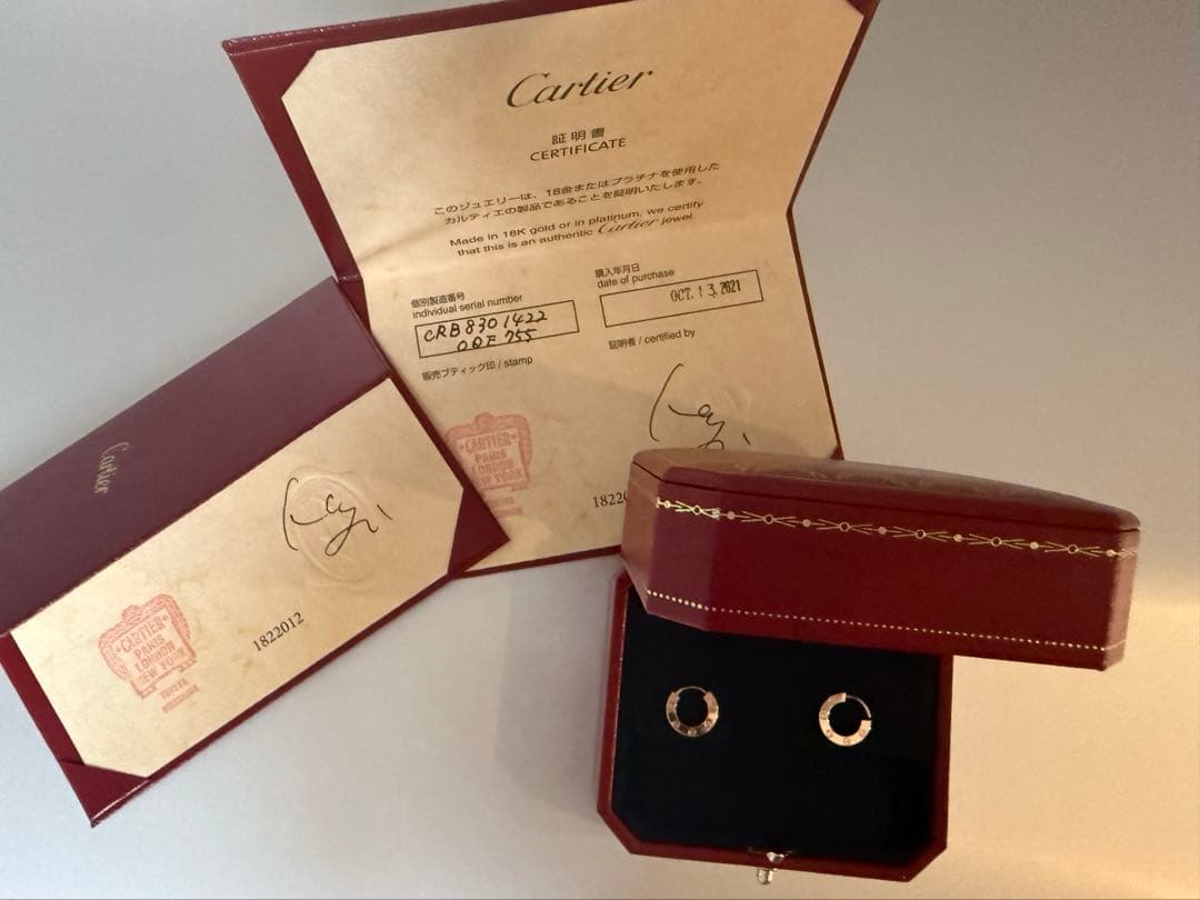 本日限定カルティエLOVE HOOP EARRING ピアス最終値下