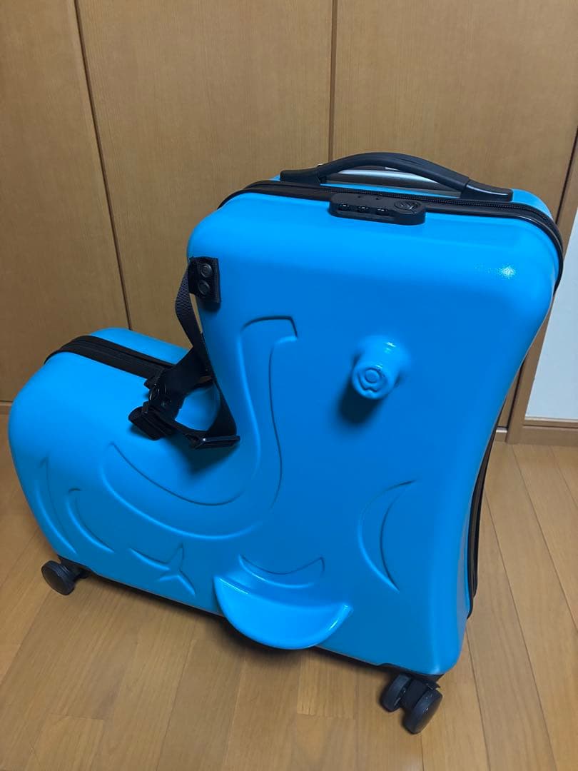 Homraku子供用乗れるキッズキャリートランク　新品　未使用水色