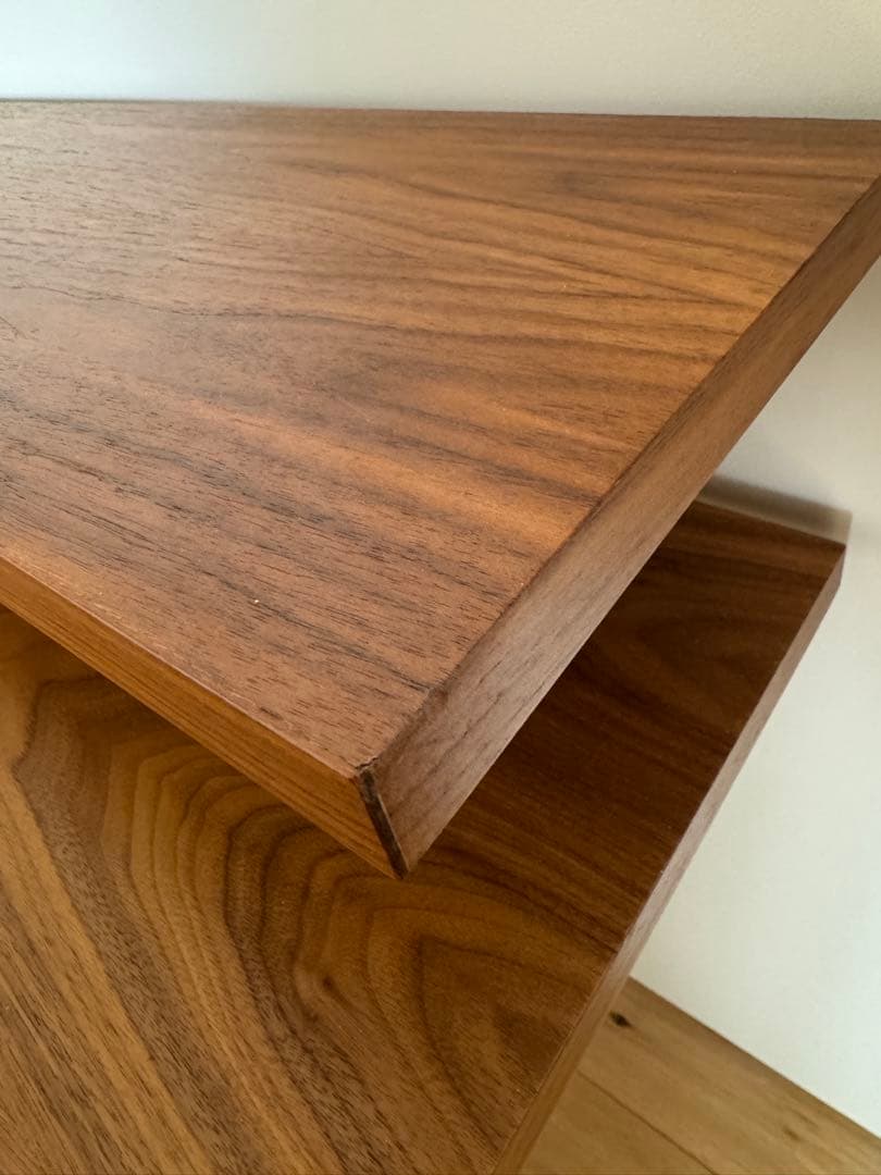 廃番 ザコンランショップ デザインデスク ウォールナット クロームレッグ